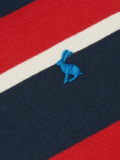 Boys' Winter Dale Red/Navy Quarter Zip Sweatshirt with Fleece Lining