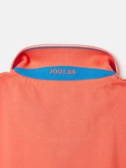 Boys' Woody Orange Pique Cotton Polo Shirt