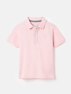 Boys' Woody Pink Pique Cotton Polo Shirt