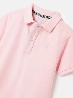 Boys' Woody Pink Pique Cotton Polo Shirt