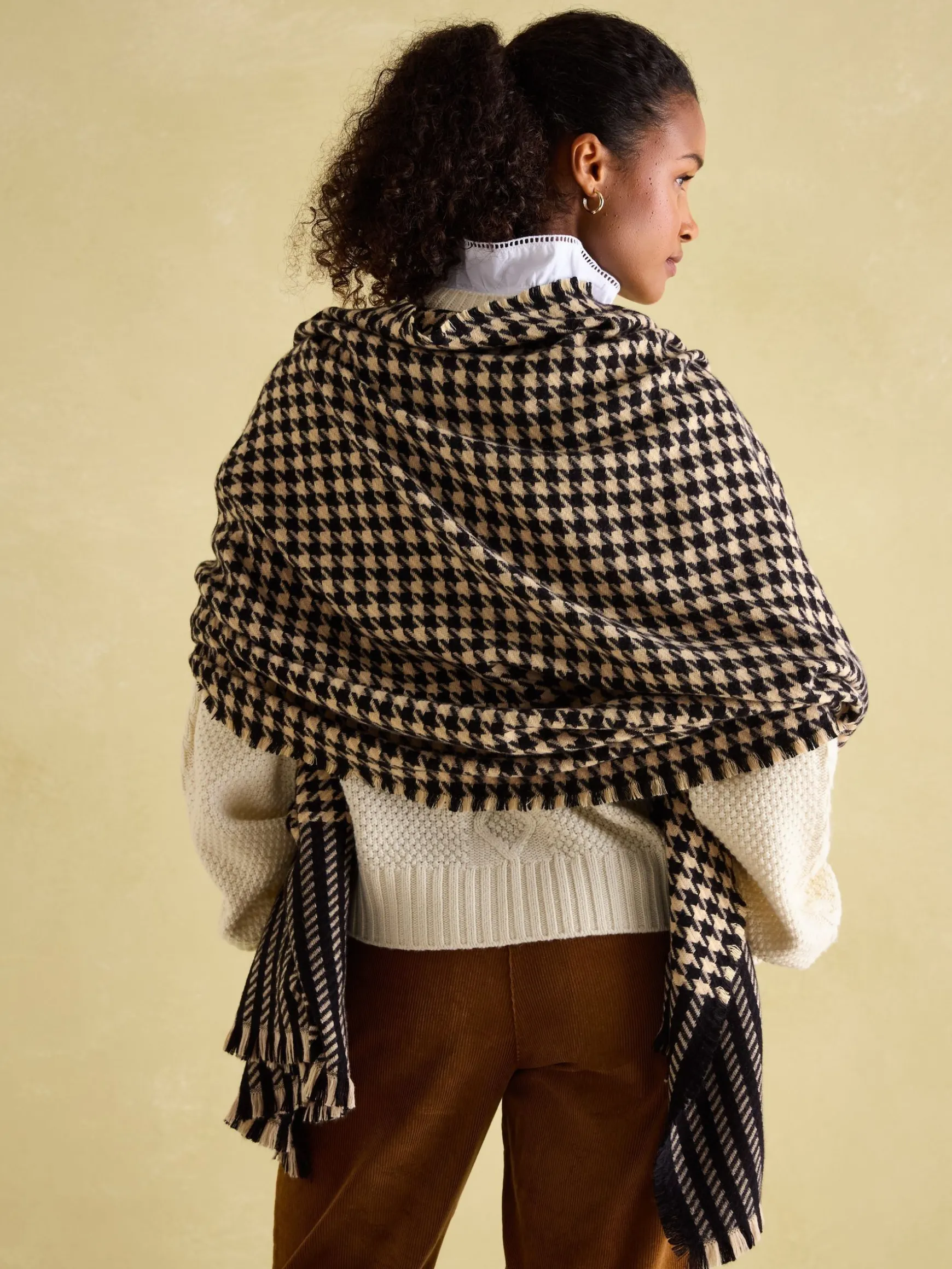 Bracewell Black & Brown Blanket Scarf