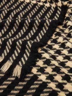 Bracewell Black & Brown Blanket Scarf