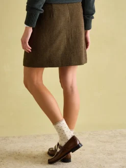 Bramble Brown Tweed Skirt