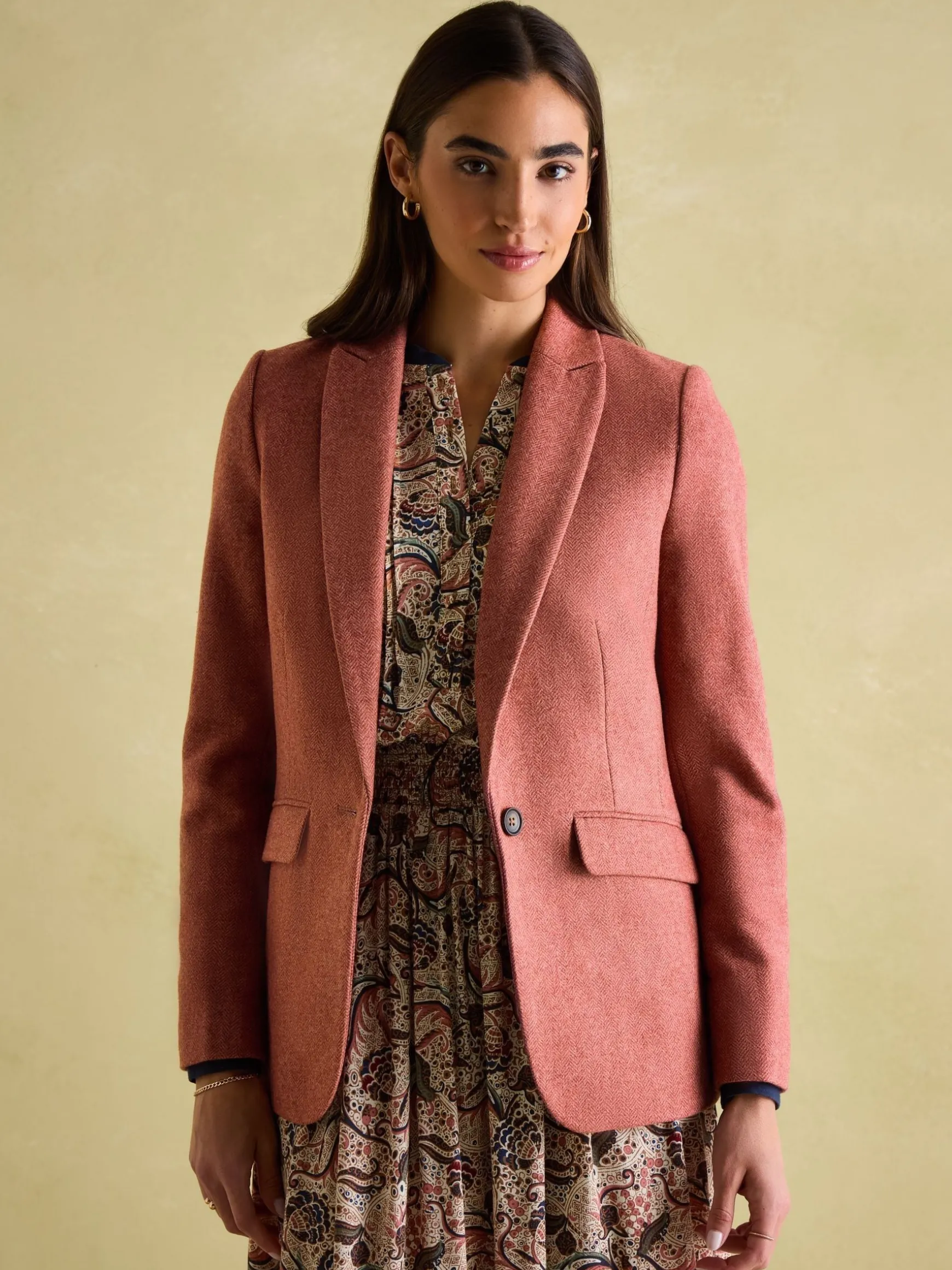 Bramble Pink Tweed Blazer