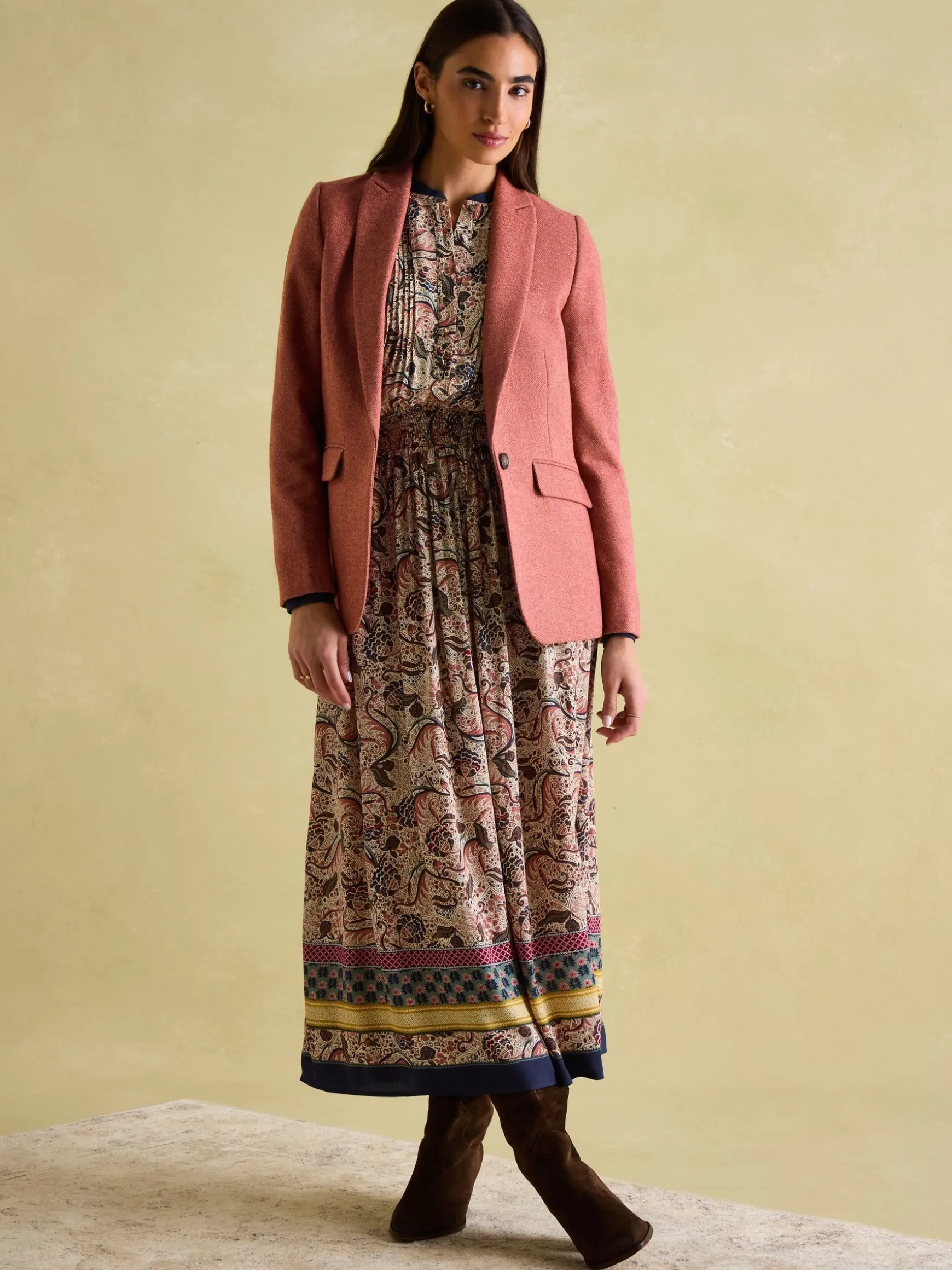 Bramble Pink Tweed Blazer