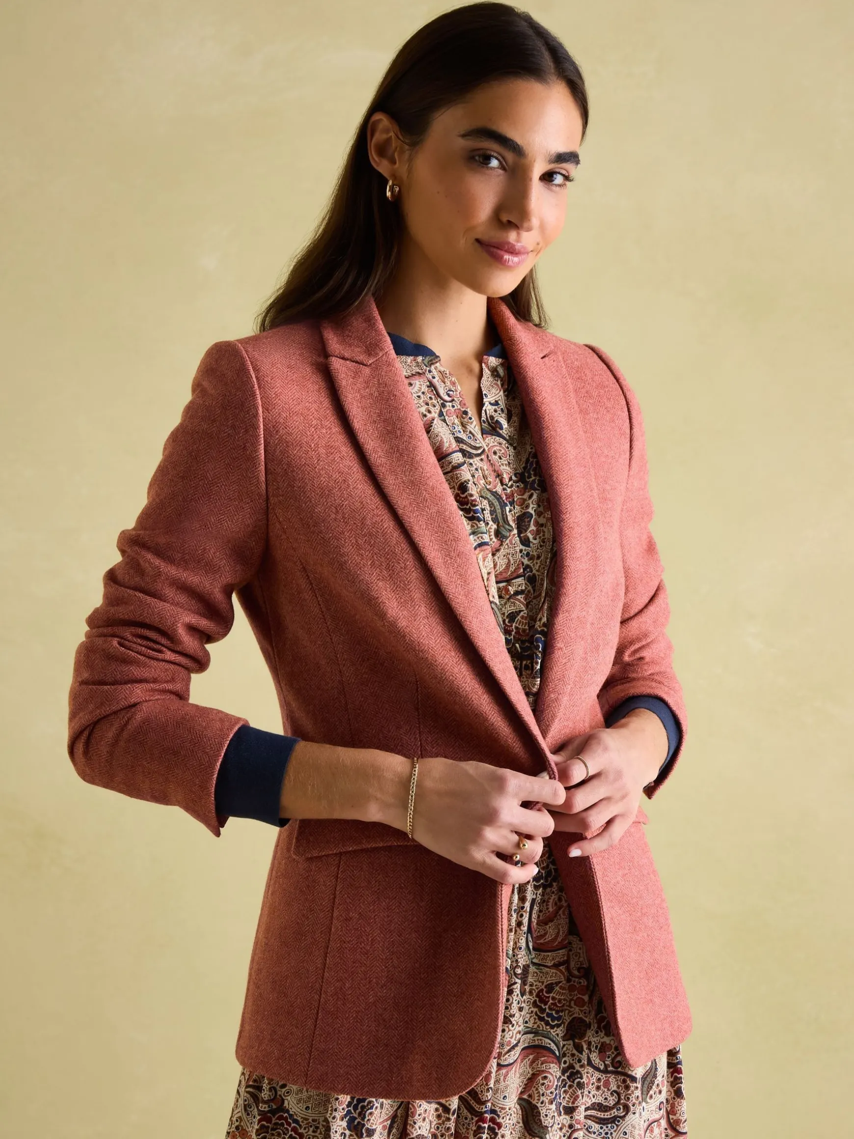 Bramble Pink Tweed Blazer