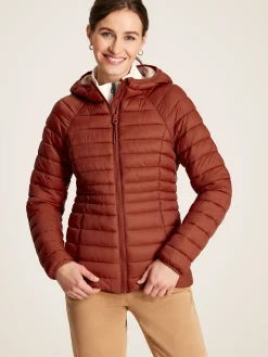 Bramley Red Showerproof Packable Padded Coat