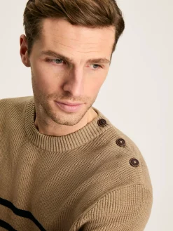 Breton Navy Stripe Crew Neck Knitted Jumper