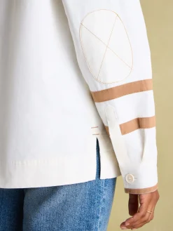 Brinley Cream Cotton Deck Shirt