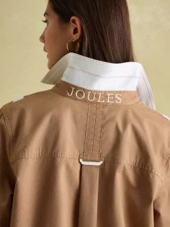 Brinley Tan Brown Cotton Deck Shirt