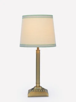 Buscot Brass Square Base Table Lamp