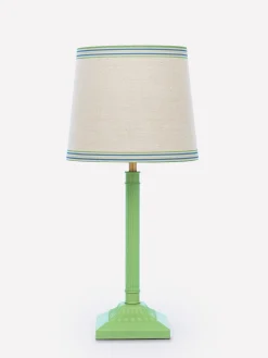 Buscot Green Square Base Table Lamp