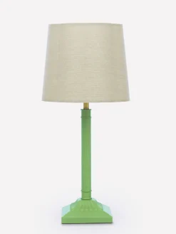 Buscot Green Square Base Table Lamp