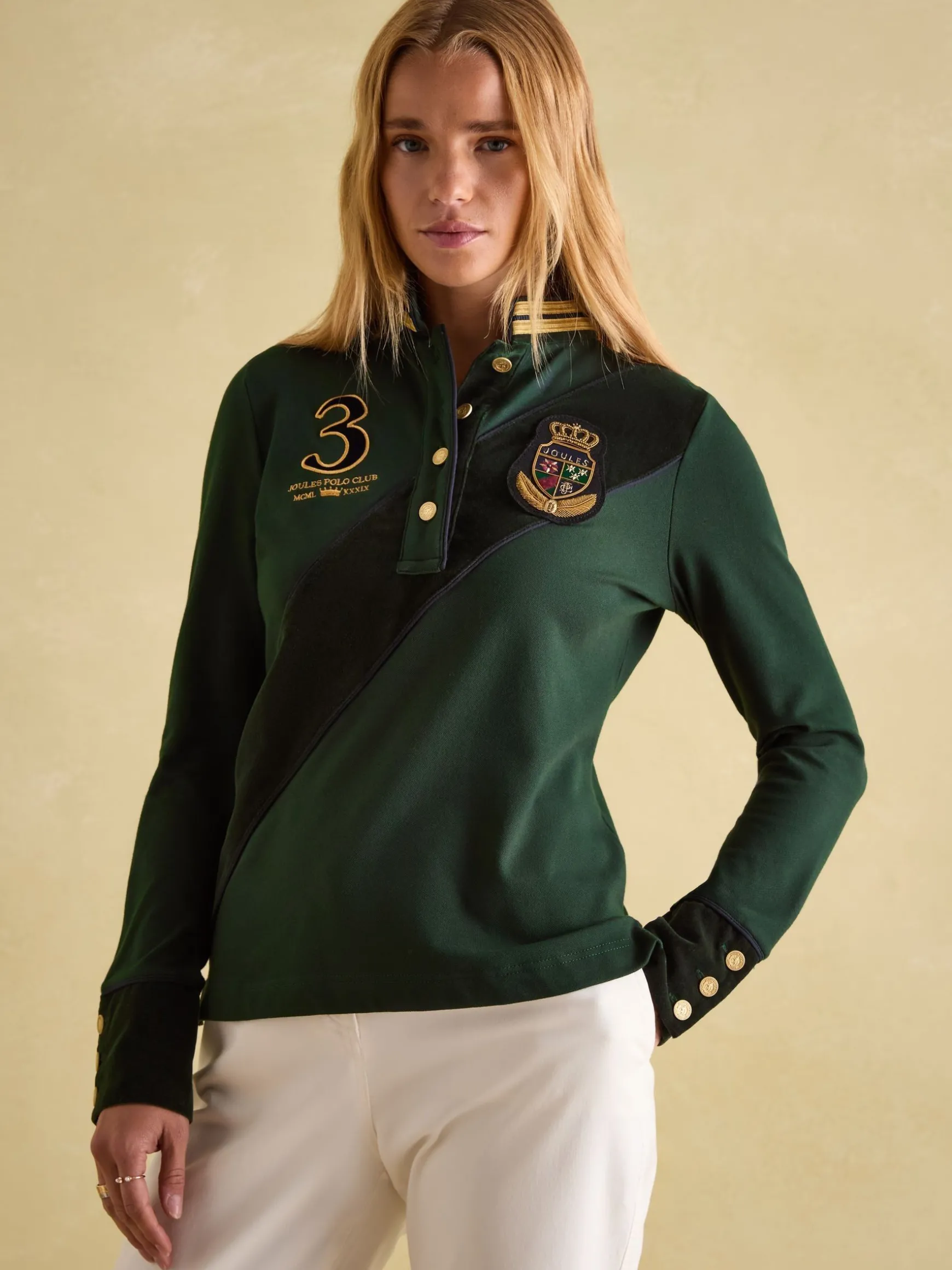 Carrington Green Premium Long Sleeve Polo Shirt