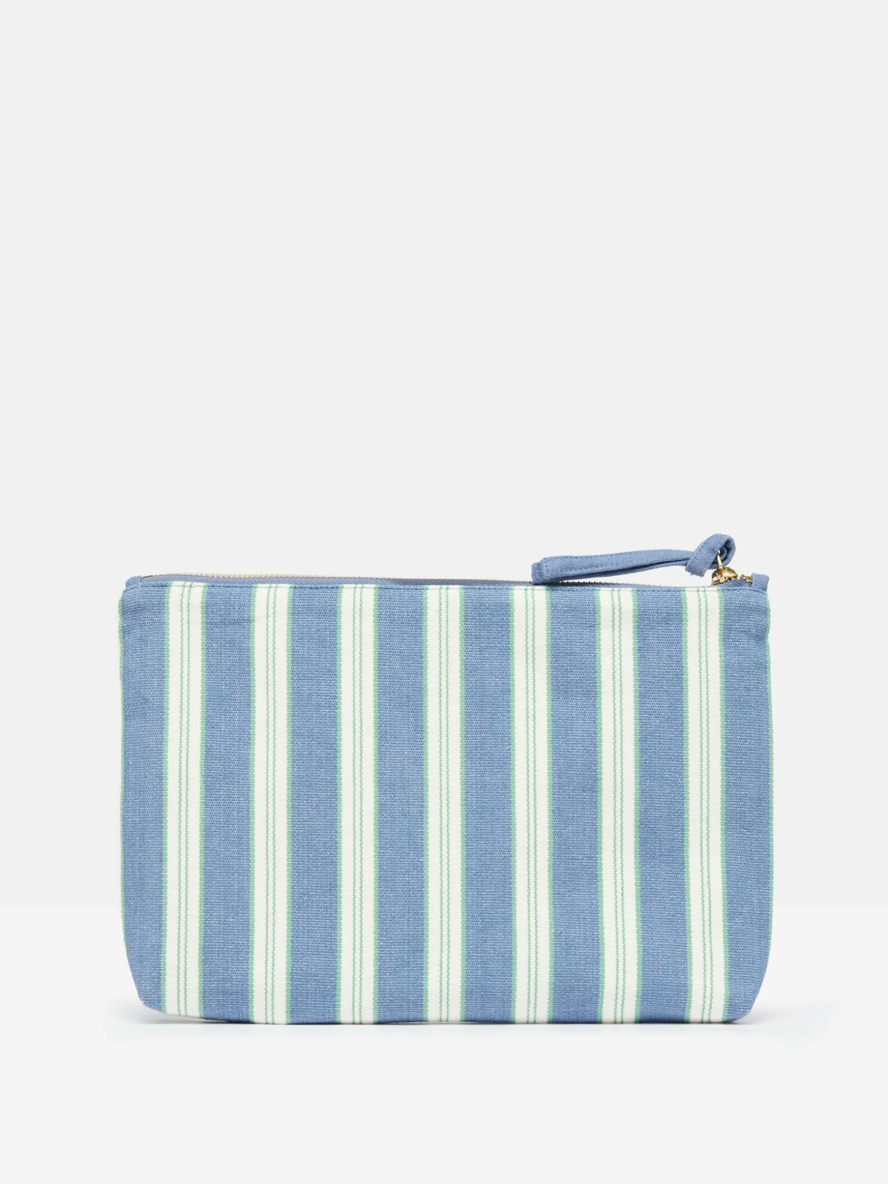 Carrywell Blue & White Striped Zip Pouch
