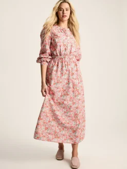 Cassie Pink Broderie Maxi Dress