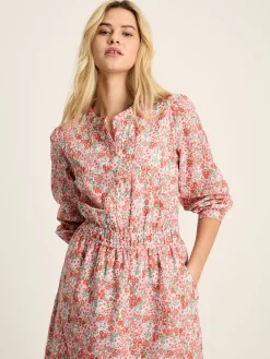 Cassie Pink Broderie Maxi Dress