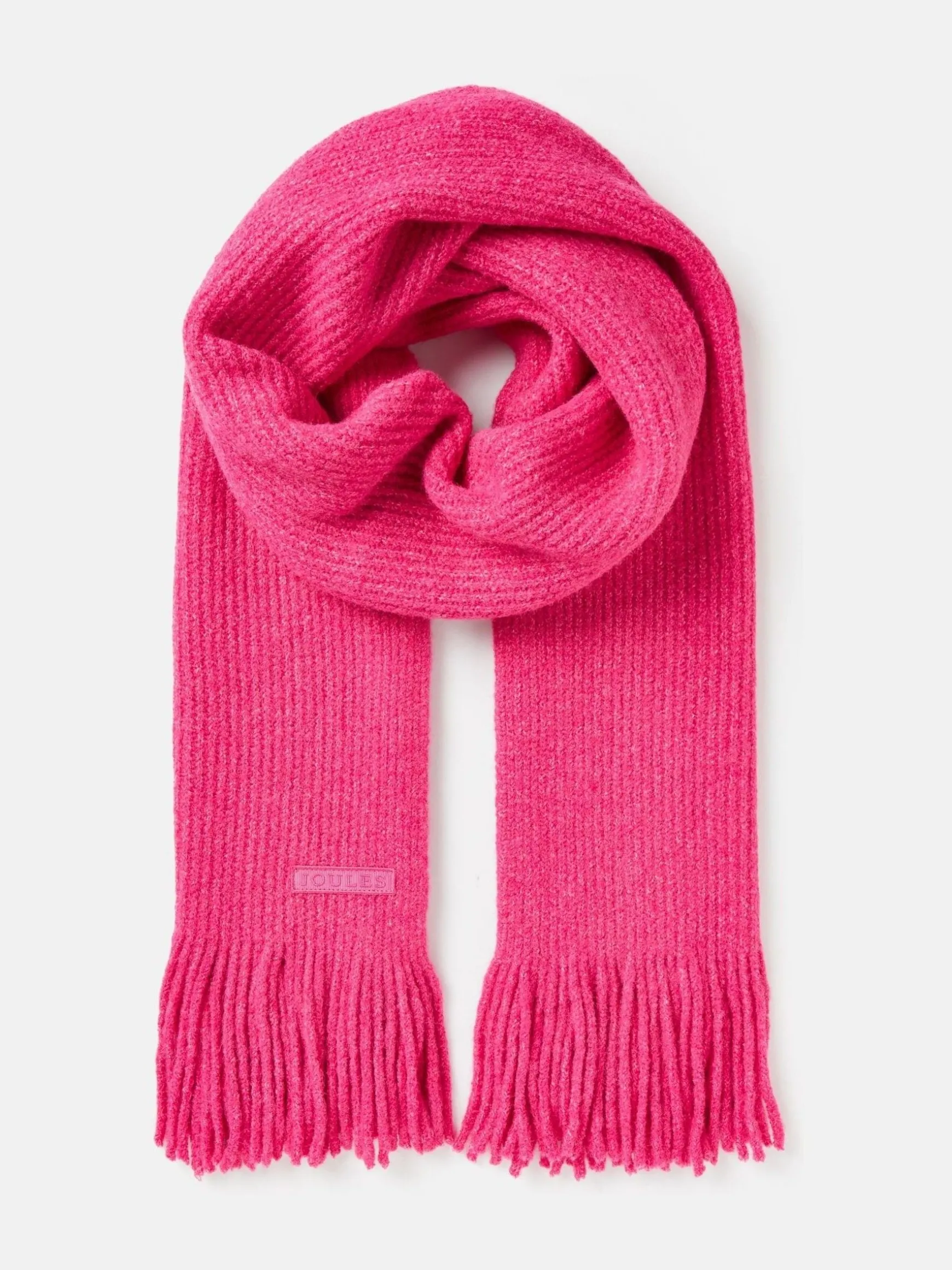Caversham Bright Pink Knitted Scarf