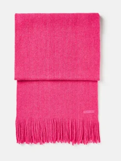 Caversham Bright Pink Knitted Scarf