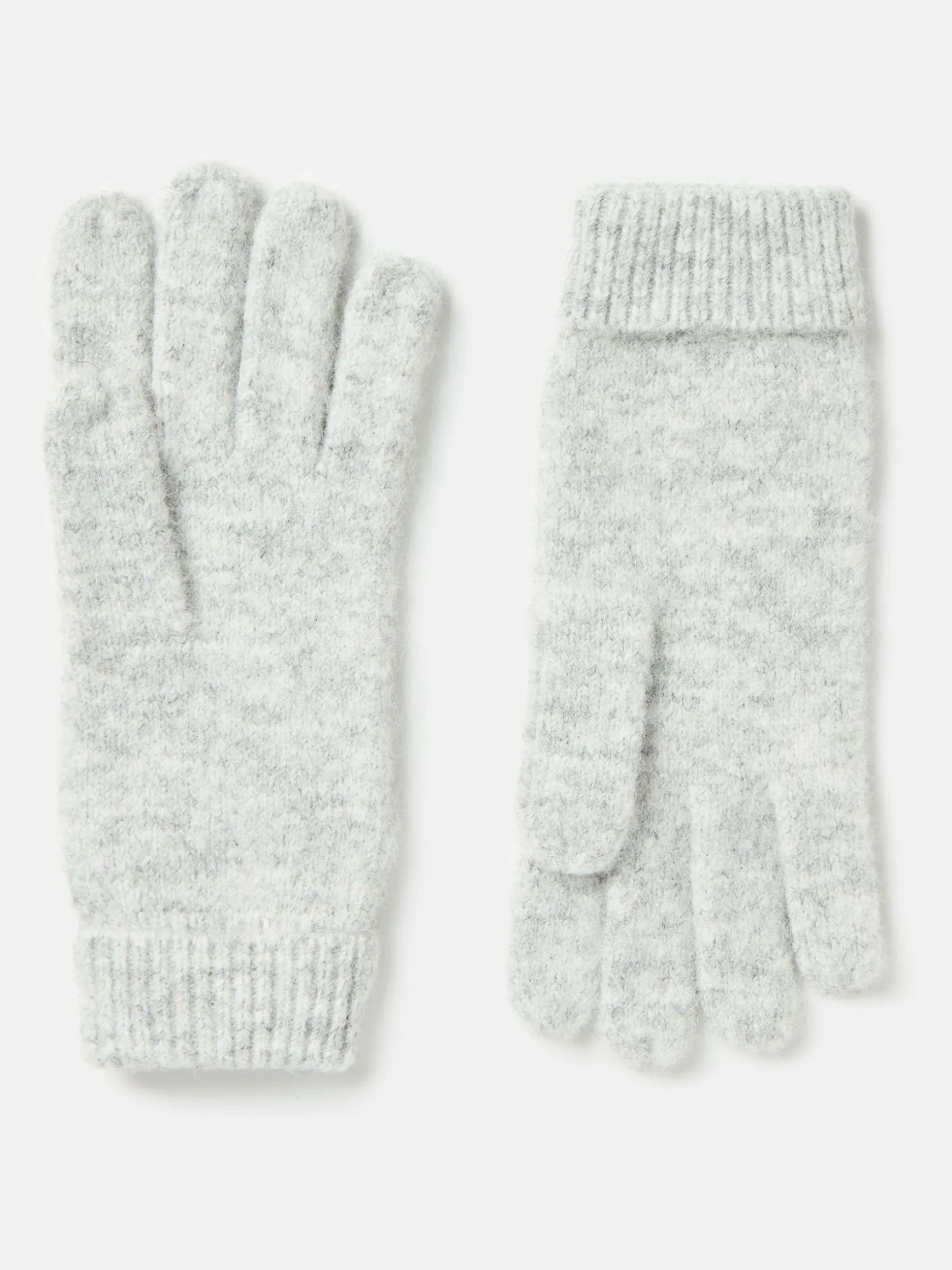 Caversham Grey Knitted Gloves