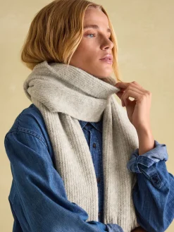 Caversham Grey Knitted Scarf