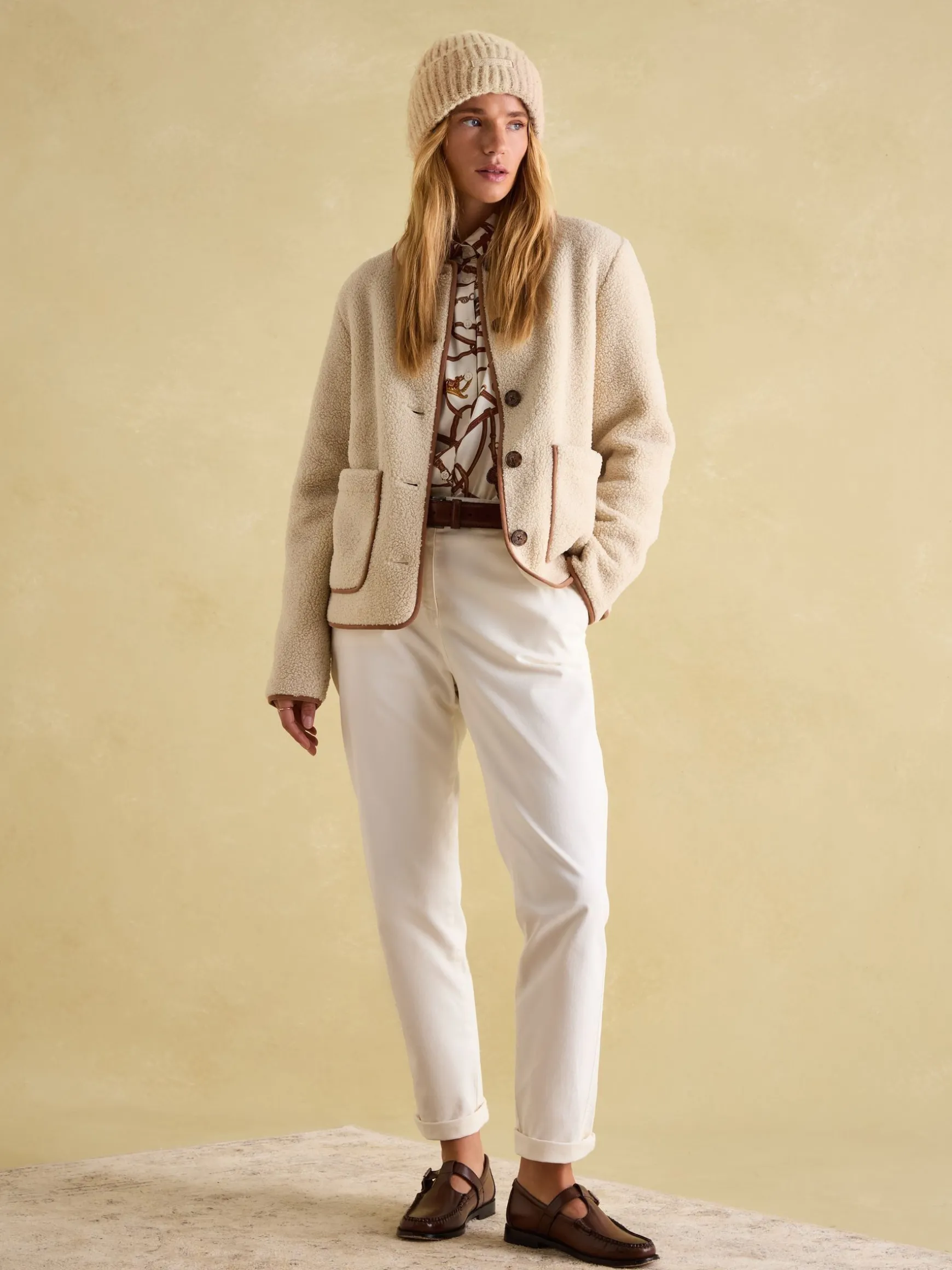 Caversham Oatmeal Beanie Hat