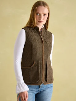 Cawthorne Brown Tweed Gilet