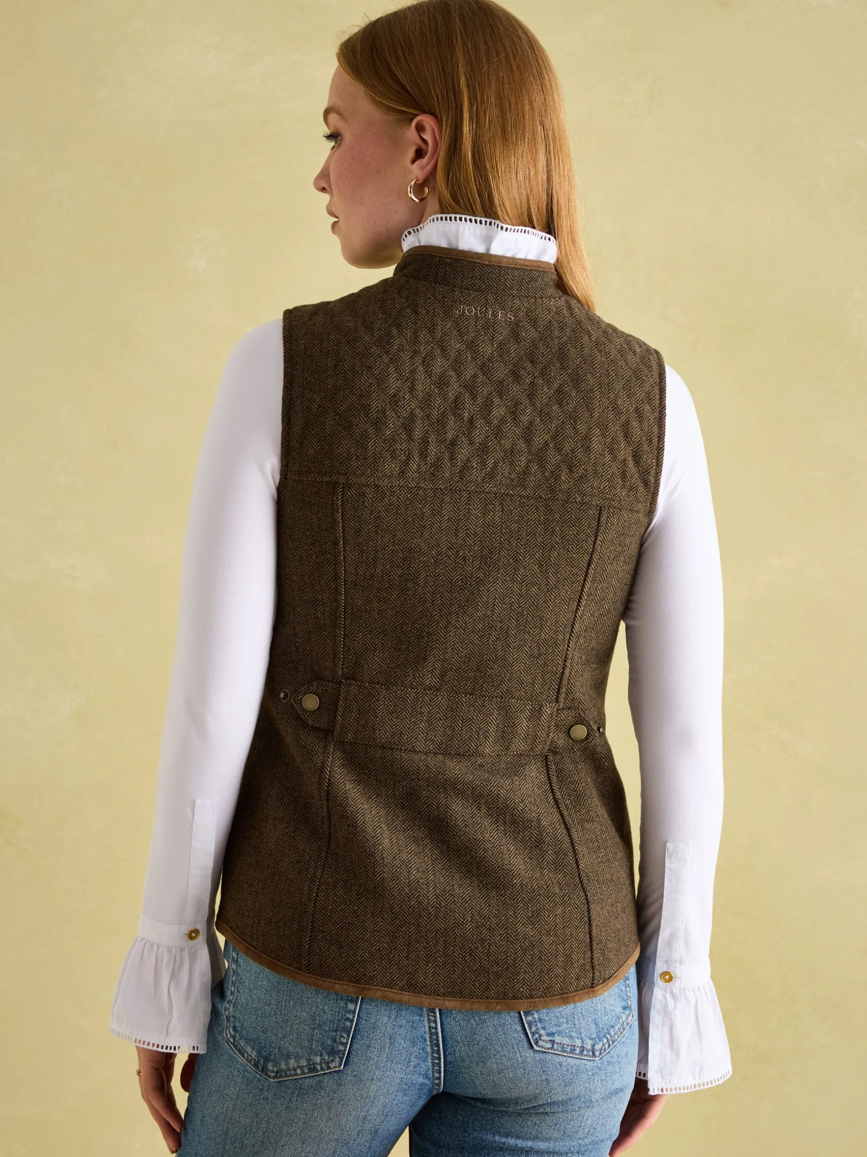 Cawthorne Brown Tweed Gilet
