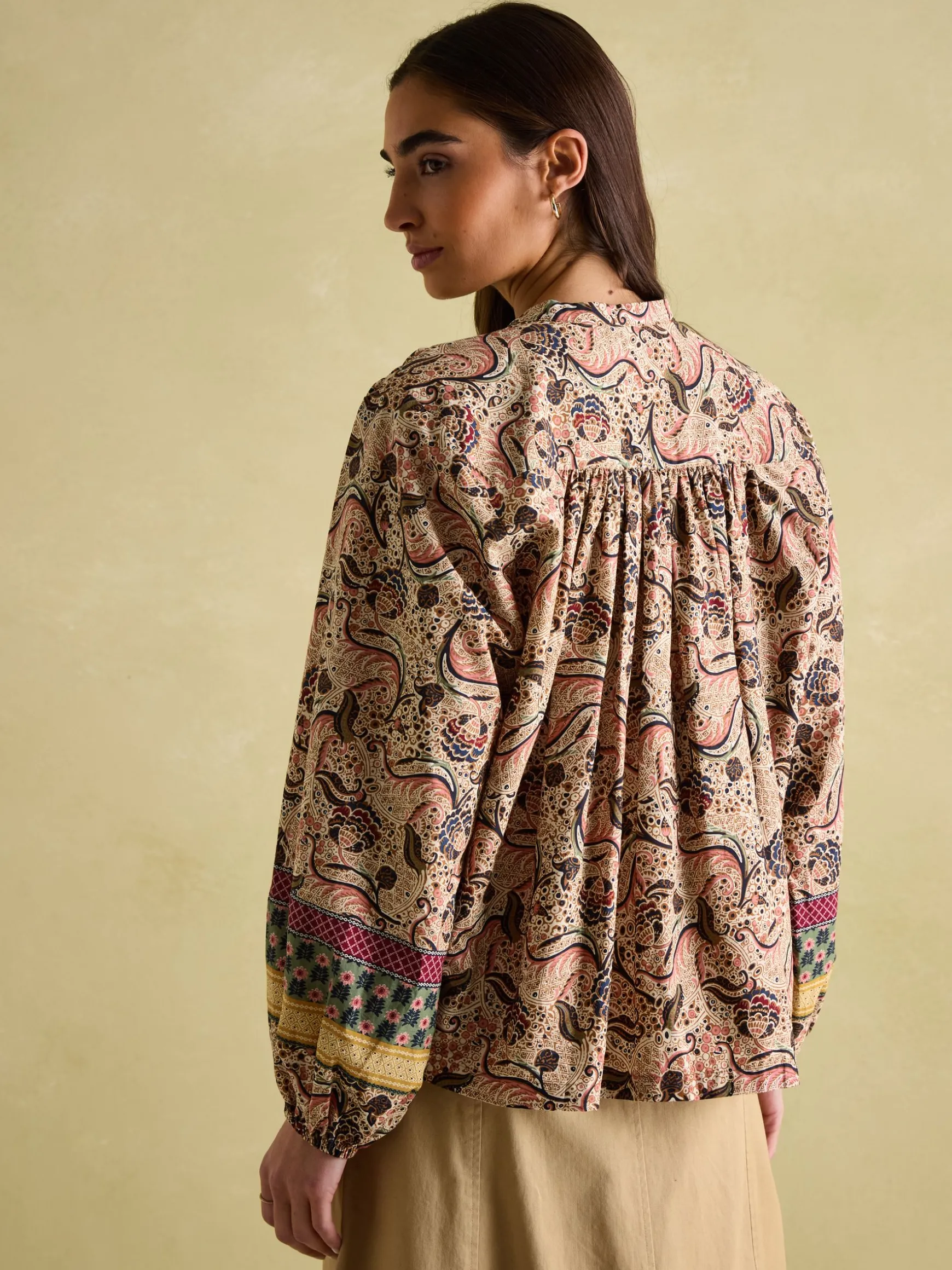 Cecilia Paisley Button Down Blouse