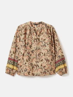 Cecilia Paisley Button Down Blouse