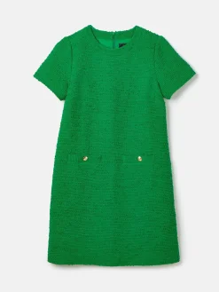 Celeste Green Mini Boucle Dress