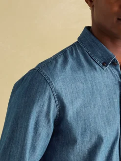 Chambray Blue Classic Fit Shirt