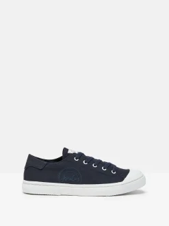 Coast Navy Blue Canvas Pumps