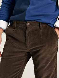 Cord Brown Straight Leg Corduroy Trousers