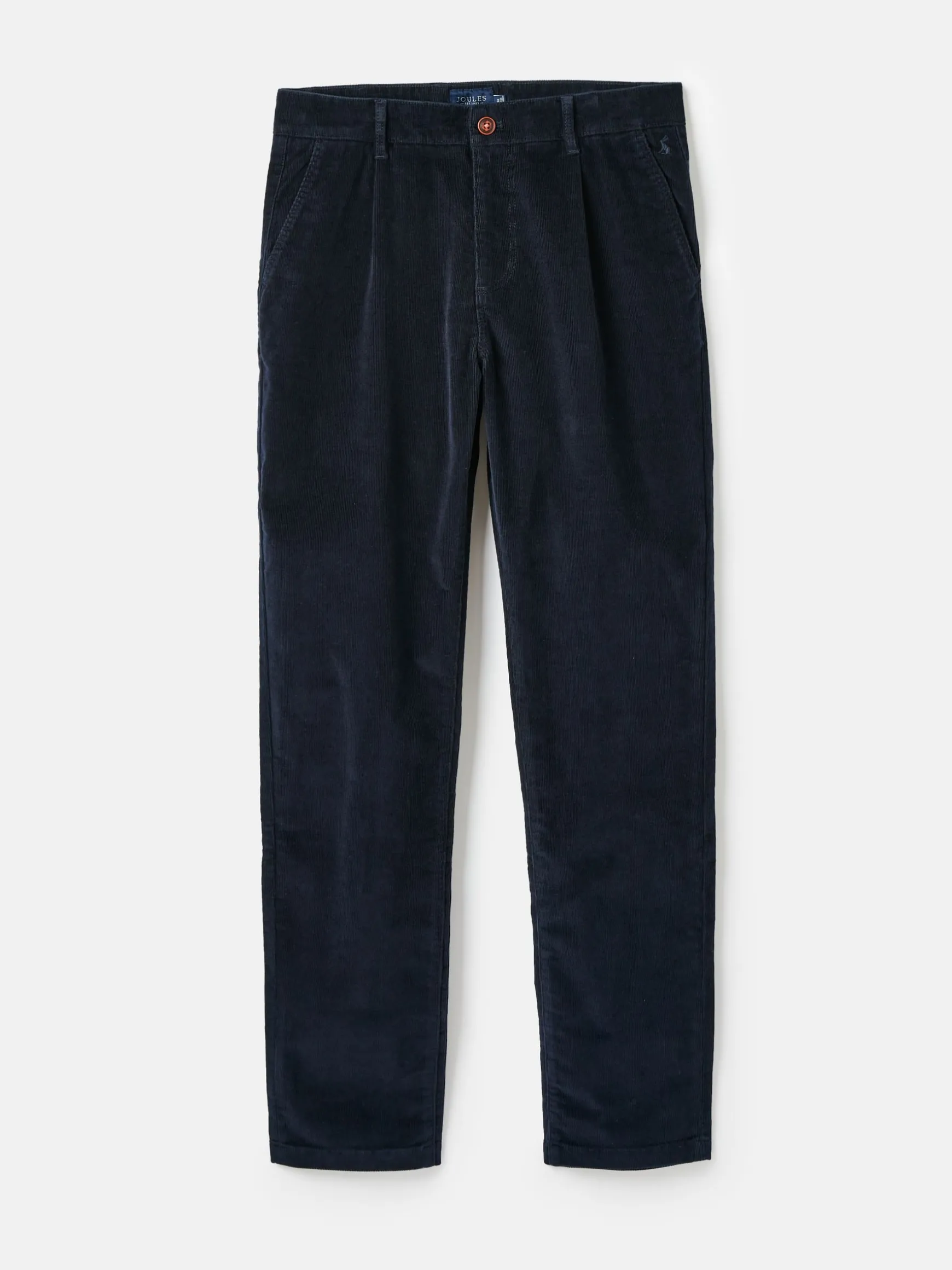 Cord Navy Blue Straight Leg Corduroy Trousers