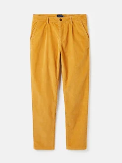 Cord Yellow Straight Leg Corduroy Trousers