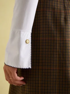 Cordelia White Long Sleeve Top