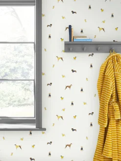 Creme Harbour Dogs 10M Wallpaper