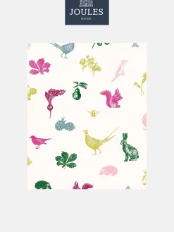 Creme Multi Etched Woodland 10M Wallpaper