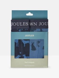 Crown Joules Navy Pack of Two Cotton Boxers
