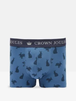 Crown Joules Navy Pack of Two Cotton Boxers