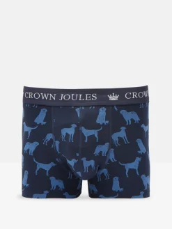 Crown Joules Navy Pack of Two Cotton Boxers
