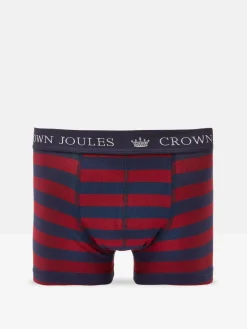 Crown Joules Red/Blue Pack of Two Cotton Boxers