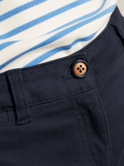 Cruise Blue Mid Thigh Length Chino Shorts