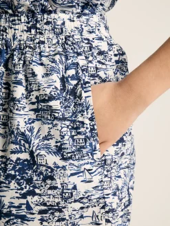 Cynthia Blue on White Shorts