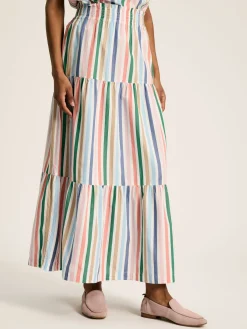 Cynthia Stripe Tiered Co-ord Skirt