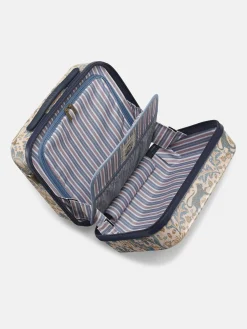 Damask Print Hard Shell Vanity Case