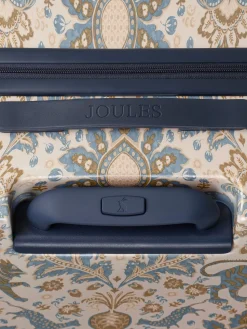 Damask Print Large Four Wheel Hard Shell Suitcase