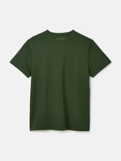 Denton Dark Green Heavyweight Jersey 100% Cotton Crew Neck T-Shirt