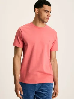 Denton Pink Plain Jersey Crew Neck T-Shirt